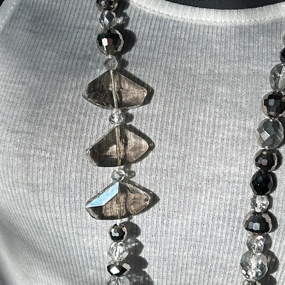 Sold-Chico”s Crystal Beaded Necklace. - Picture 3 of 8
